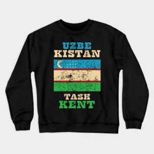 Flag of Uzbekistan Crewneck Sweatshirt